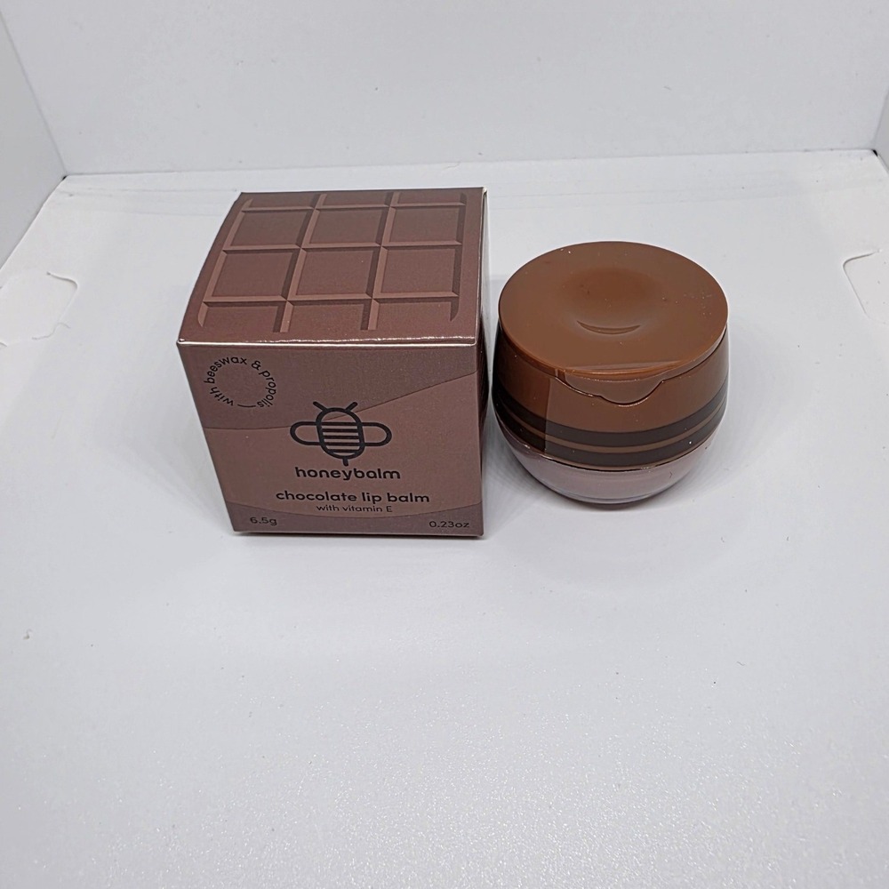 Honeybalm Chocolate Lip Balm 0.23 oz Vitamin E Beeswax New